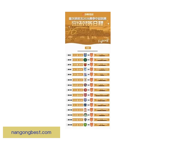 2026年重庆超级联赛最新排名解析及球队表现分析